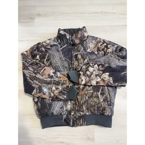 Men's Size Medium Reversible Browning Camo Bomber Style Jacket